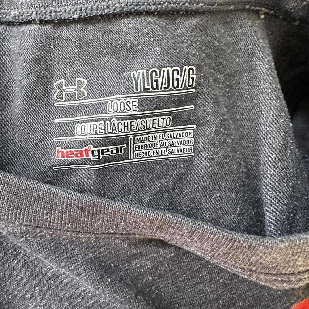 Under Armour Kid's Black and Navy Tshirt
